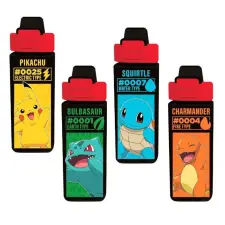  Pokémon Electric square műanyag szívószálas kulacs 500 ml kulacs, kulacstartó