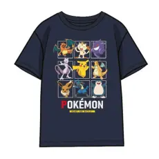 Pokémon Fun Squad Blue gyerek rövid póló, felső 4 év / 104 cm
