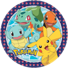  Pokémon papírtányér 8 db-os 23 cm party kellék
