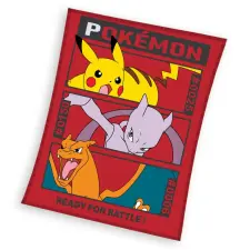  Pokémon Ready flanel polár takaró 130x160cm lakástextília