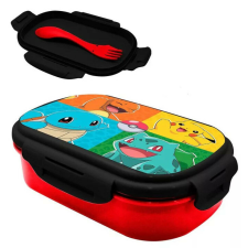 Pokémon szendvicsdoboz + evőeszköz szett babaétkészlet
