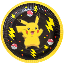 Pokémon Thunder papírtányér 8 db-os 18 cm party kellék