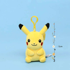 Pokemon típusú Pikachu plüss kulcstartó 12 cm-es ABYZ kulcstartó