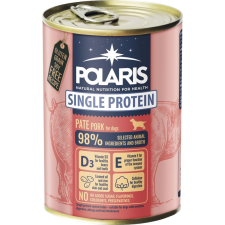 Polaris Single Protein Paté sertéshús konzerv kutyáknak, 6x400 g kutyaeledel