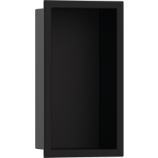 Polc Hansgrohe XtraStoris Original fekete matt színben 56092670 fürdőszoba kiegészítő