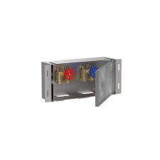  Polc Hansgrohe XtraStoris Safe ajtóval rozsdamentes acél 56100800 fürdőszoba kiegészítő