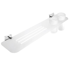  Polc Nimco Keira pohárral együtt króm KEX36058DW26 fürdőszoba bútor