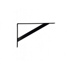  Polc tartó konzol CM 300x195x30mm, Fekete bútor