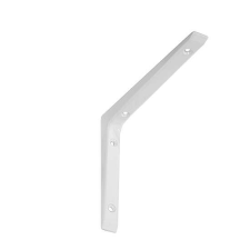  Polctartó konzol fém íves  125x150mm fehér 5121 bútor