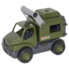 Polesie Játék katonai furgon, 24 cm autópálya és játékautó