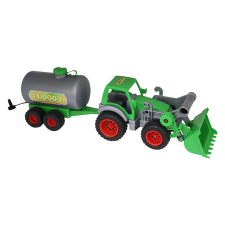 Polesie játék Traktor 57cm #zöld autópálya és játékautó