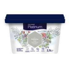 Poli-Farbe Platinum H20 egyrétegű beltéri falfesték - hamvaska - 2,5 l fal- és homlokzatfesték