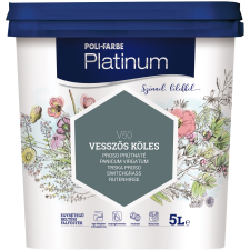 Poli-Farbe PLATINUM SZÍNES BELTÉRI DISZPERZIÓS FALFESTÉK 5L V50 VESSZŐS KÖLES fal- és homlokzatfesték