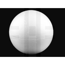  Poliészter gömb kétrészes üreges - 25 cm dekorációs kellék