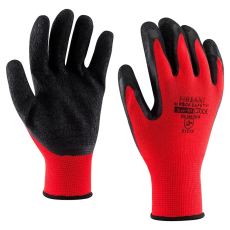  Poliészter szerelőkesztyű latex tenyérmártással (FIREANT)