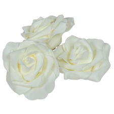  Polifoam nyílt rózsafej CR D8cm 12db-os (csom ár) dekorációs kellék