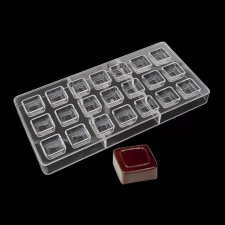  Polikarbonát Bonbon Csokoládé Forma-Négyzetes sütés és főzés