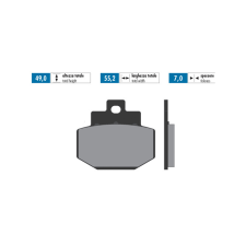 POLINI fékbetétek eredeti Vespa GT Polini Futómű és fék alkatrészek Fékbetétek (tárcsafék) egyéb motorkerékpár alkatrész