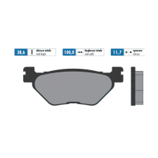 POLINI szinterezett fékbetétek Yamaha Tmax-hoz Polini Futómű és fék alkatrészek Fékalkatrészek egyéb motorkerékpár alkatrész