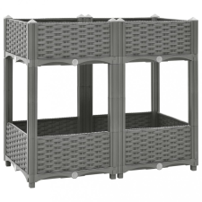  polipropilén magaságyás 80 x 40 x 71 cm kerti tárolás