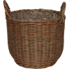  Polirattan fogantyús kosár 33 cm x 34,5 cm barna