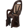 Polisport hátsó gyerekülés Groovy RS Plus, dönthető, vázra szerelhető, sötétbarna/barna kerékpáros