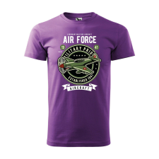 Póló Air force mintával - Lila S méretben ajándéktárgy