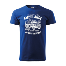 Póló Ambulance mintával - Kék S méretben ajándéktárgy