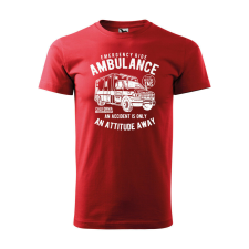  Póló Ambulance mintával - Piros XXXL méretben ajándéktárgy