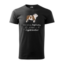 Póló Angol bulldog mintával - Fekete M méretben ajándéktárgy