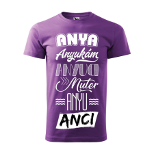  Póló Anya mintával - Lila XL méretben ajándéktárgy