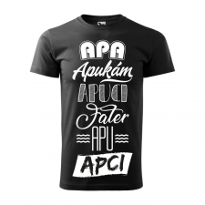  Póló Apa mintával - Fekete S méretben ajándéktárgy