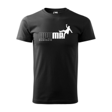 Póló Apu ma bebaszik mintával - Fekete XXXL méretben ajándéktárgy