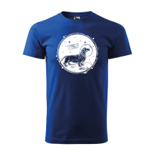  Póló Asztronauta tacskó mintával - Kék XXL méretben ajándéktárgy