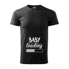  Póló Baby loading  mintával Fekete 4XL egyedi ajándék