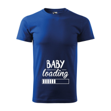 Póló Baby loading mintával - Kék M méretben v1 ajándéktárgy