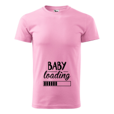 Póló Baby loading mintával - Rózsaszín S méretben v1 ajándéktárgy