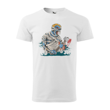  Póló Baltás zombi mintával - Fehér XL méretben ajándéktárgy