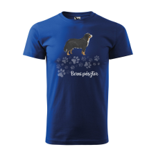  Póló Berni pásztor  mintával Kék M egyedi ajándék
