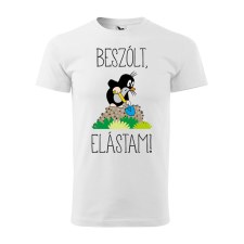 Póló Beszólt, elástam! mintával - Fehér S méretben ajándéktárgy