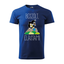  Póló Beszólt, elástam! mintával - Kék L méretben ajándéktárgy