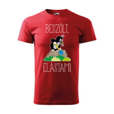  Póló Beszólt, elástam! mintával - Piros XXL méretben ajándéktárgy