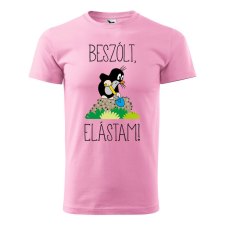Póló Beszólt, elástam! mintával - Rózsaszín M méretben ajándéktárgy