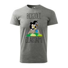 Póló Beszólt, elástam! mintával - Szürke XXXL méretben ajándéktárgy