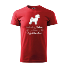 Póló Bichon mintával - Piros M méretben ajándéktárgy