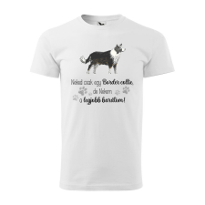 Póló Border collie mintával - Fehér XXXL méretben ajándéktárgy