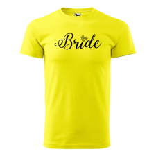  Póló Bride  mintával Sárga XL egyedi ajándék