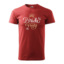 Póló Bride party mintával - Terrakotta XXL méretben ajándéktárgy