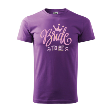 Póló Bride to be mintával - Lila XXXL méretben ajándéktárgy