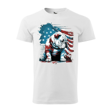  Póló Bulldog mintával - Fehér XXXL méretben ajándéktárgy